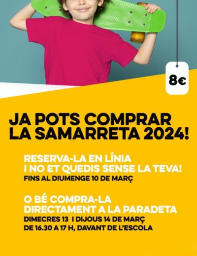 Samarreta Escola Barrufet 2024